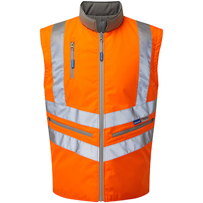 PULSAR PROTECT PR313-R Orange Hi-Vis Body Warmer