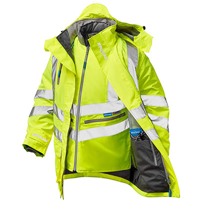 PULSAR PROTECT P314-R Yellow 4-in-1 Hi-Vis Coat
