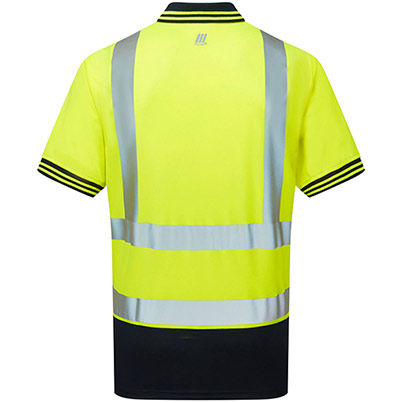 PULSAR PROTECT P300-R Yellow/Navy Hi-Vis Polo Shirt