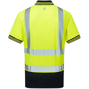 PULSAR PROTECT P300-R Yellow/Navy Hi-Vis Polo Shirt