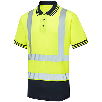 PULSAR PROTECT P300-R Yellow/Navy Hi-Vis Polo Shirt