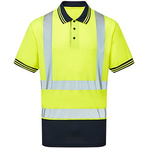 PULSAR PROTECT P300-R Yellow/Navy Hi-Vis Polo Shirt 4XL