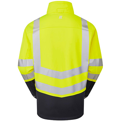 PULSAR PROTECT P306-R Yellow/Navy Hi-Vis Softshell Jacket