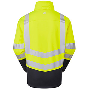 PULSAR PROTECT P306-R Yellow/Navy Hi-Vis Softshell Jacket