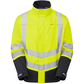 PULSAR PROTECT P306-R Yellow/Navy Hi-Vis Softshell Jacket 6XL