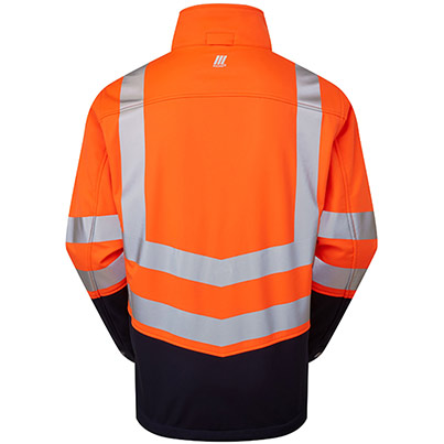PULSAR PROTECT P306-R Orange/Navy Hi-Vis Softshell Jacket