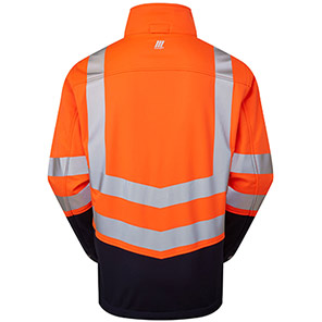 PULSAR PROTECT P306-R Orange/Navy Hi-Vis Softshell Jacket