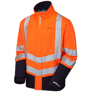 PULSAR PROTECT P306-R Orange/Navy Hi-Vis Softshell Jacket