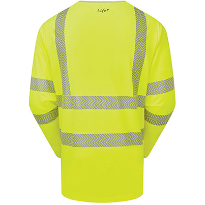 PULSAR LIFE LFE935NB Yellow Hi-Vis Long-Sleeve T-Shirt