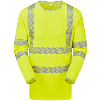 PULSAR LIFE LFE935NB Yellow Hi-Vis Long-Sleeve T-Shirt