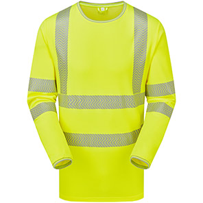 PULSAR LIFE LFE935NB Yellow Hi-Vis Long-Sleeve T-Shirt 4XL