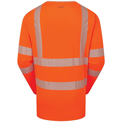 PULSAR LIFE LFE936NB Orange Hi-Vis Long-Sleeve T-Shirt