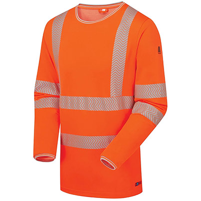 PULSAR LIFE LFE936NB Orange Hi-Vis Long-Sleeve T-Shirt