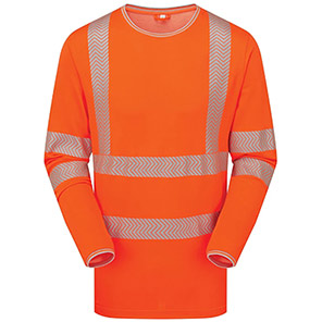 PULSAR LIFE LFE936NB Orange Hi-Vis Long-Sleeve T-Shirt 4XL