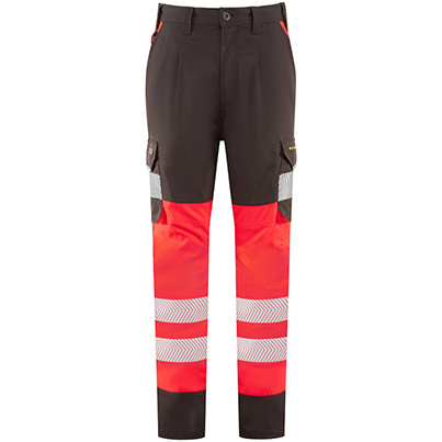 Leo Winswell Women’s Red/Grey Hi-Vis Trousers