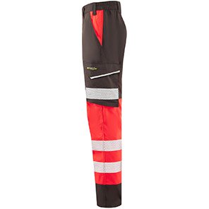 Leo Winsford Hi-Vis Red/Grey Trousers
