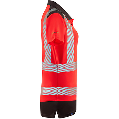Leo Elmscott Women’s Red/Grey Hi-Vis Polo Shirt