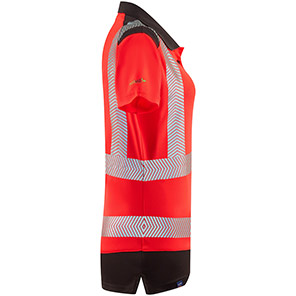 Leo Elmscott Women’s Red/Grey Hi-Vis Polo Shirt