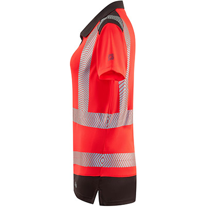 Leo Elmscott Women’s Red/Grey Hi-Vis Polo Shirt