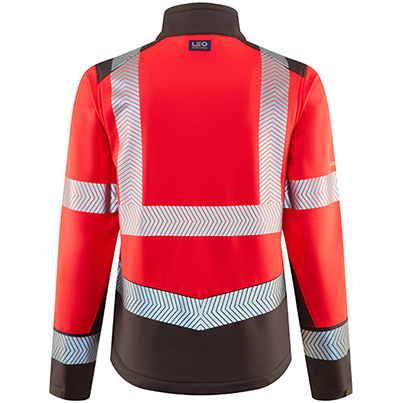 Leo Pennywell Women's Red/Grey Hi-Vis Softshell Jacket