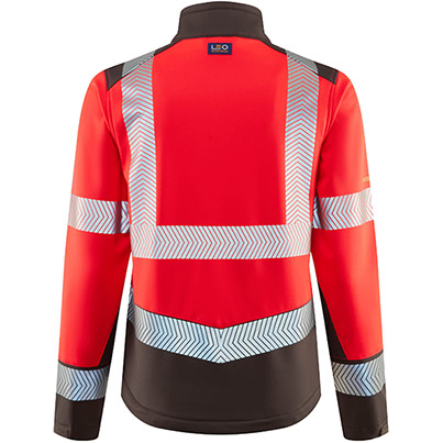 Leo Pennywell Women's Red/Grey Hi-Vis Softshell Jacket