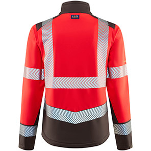 Leo Pennywell Women's Red/Grey Hi-Vis Softshell Jacket
