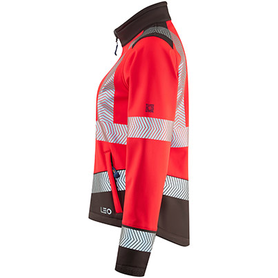 Leo Pennywell Women's Red/Grey Hi-Vis Softshell Jacket