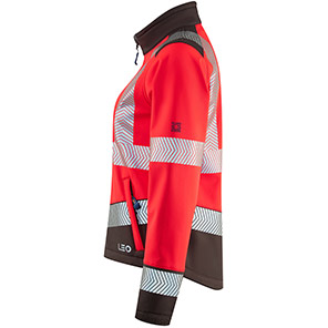 Leo Pennywell Women's Red/Grey Hi-Vis Softshell Jacket