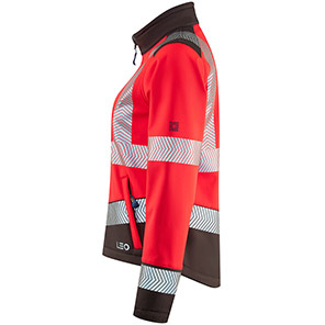 Leo Pennywell Women's Red/Grey Hi-Vis Softshell Jacket