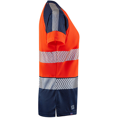 Leo Lorna Women’s Orange/Navy Hi-Vis T-Shirt
