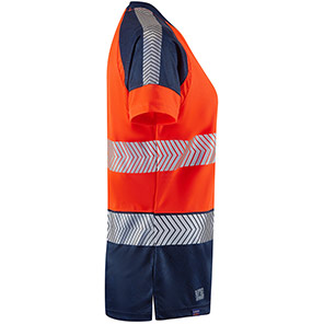 Leo Lorna Women’s Orange/Navy Hi-Vis T-Shirt
