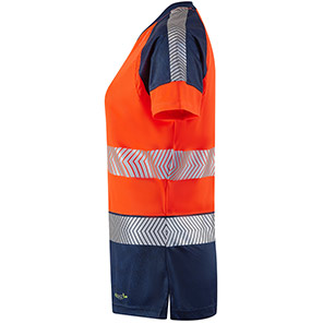 Leo Lorna Women’s Orange/Navy Hi-Vis T-Shirt