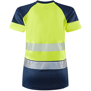 Leo Lorna Women’s Yellow/Navy Hi-Vis T-Shirt