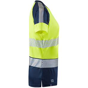 Leo Lorna Women’s Yellow/Navy Hi-Vis T-Shirt