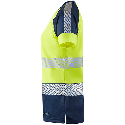 Leo Lorna Women’s Yellow/Navy Hi-Vis T-Shirt