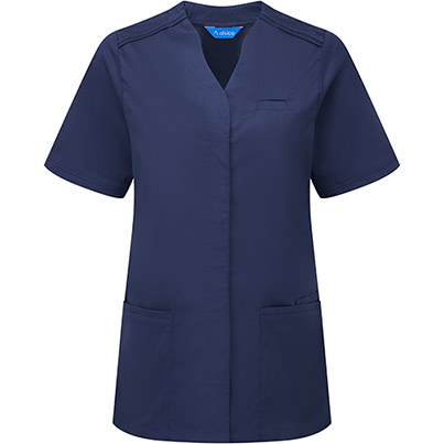 Alsico NLN1 Womenis Navy Notch-Neck Tunic