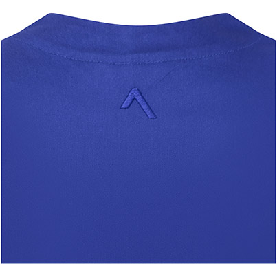 Alsico NLN1 Womenis Royal Blue Notch-Neck Tunic