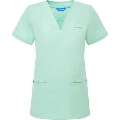 Alsico NVF1 Womenis Eau de Nil V-Neck Scrub Tunic