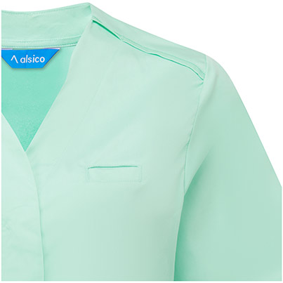 Alsico NLN1 Womenis Eau de Nil Notch-Neck Tunic