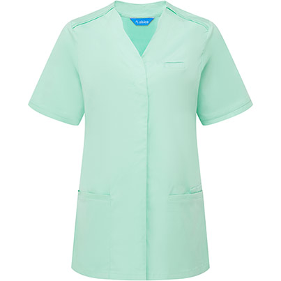 Alsico NLN1 Womenis Eau de Nil Notch-Neck Tunic