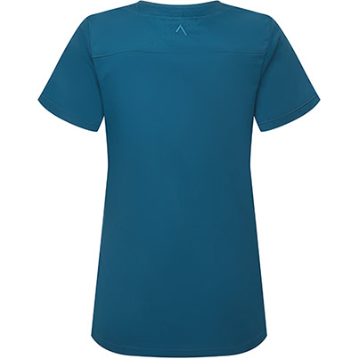 Alsico NVF1 Women�s Caribbean Blue V-Neck Scrub Tunic