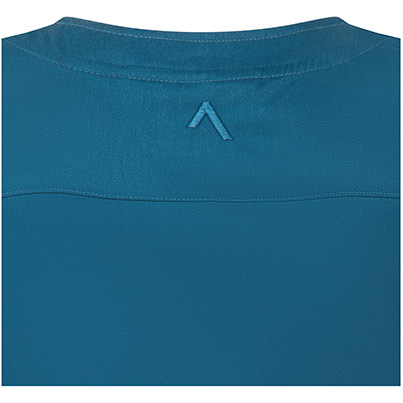 Alsico NVF1 Women�s Caribbean Blue V-Neck Scrub Tunic