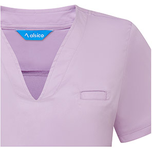 Alsico NVF1 Women�s Lilac V-Neck Scrub Tunic