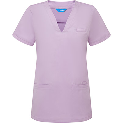 Alsico NVF1 Women�s Lilac V-Neck Scrub Tunic