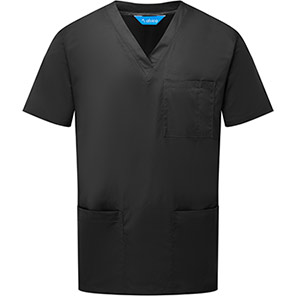 Alsico NCS1 Unisex Black Scrub Tunic