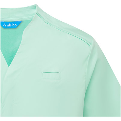 Alsico NMN1 Menis Eau de Nil Notch-Neck Tunic