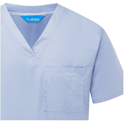 Alsico NCS1 Unisex Sky Blue Scrub Tunic