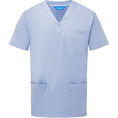 Alsico NCS1 Unisex Sky Blue Scrub Tunic