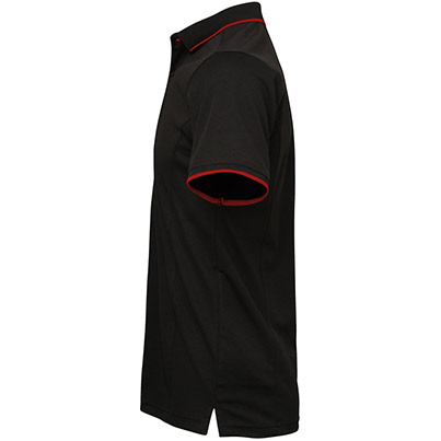 Premier PR618 Coolchecker Men’s Black/Red Polo Shirt