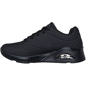 Skechers Uno SR Relaxed-Fit Women’s Black Non-Safety Shoes